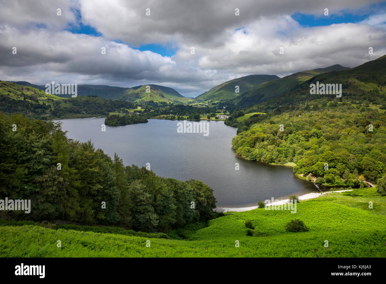 Grasmere; From Loughrigg Terrace; Lake District; UK Stock Photo