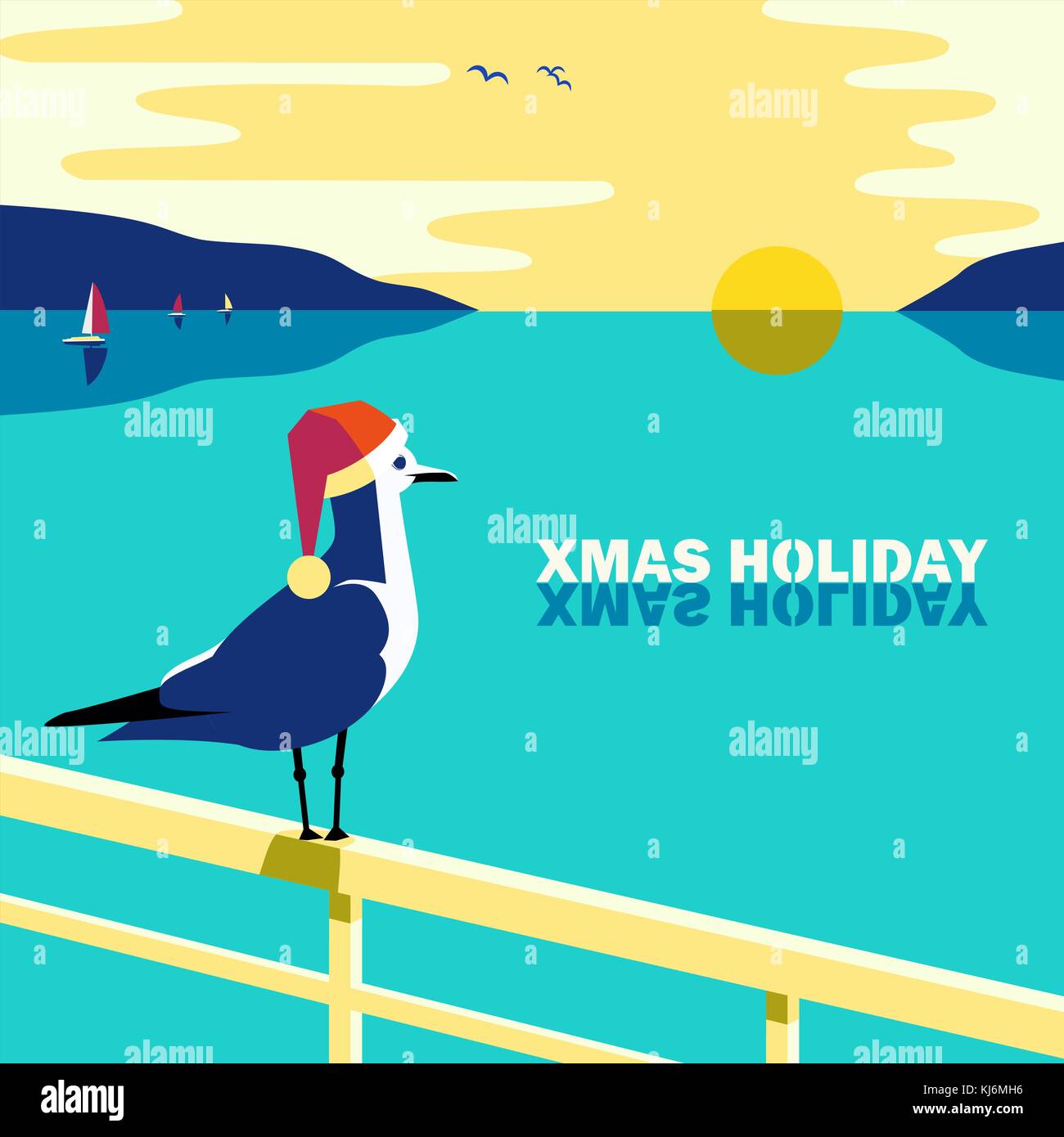 Christmas vacation poster Stock Vector Image & Art Alamy