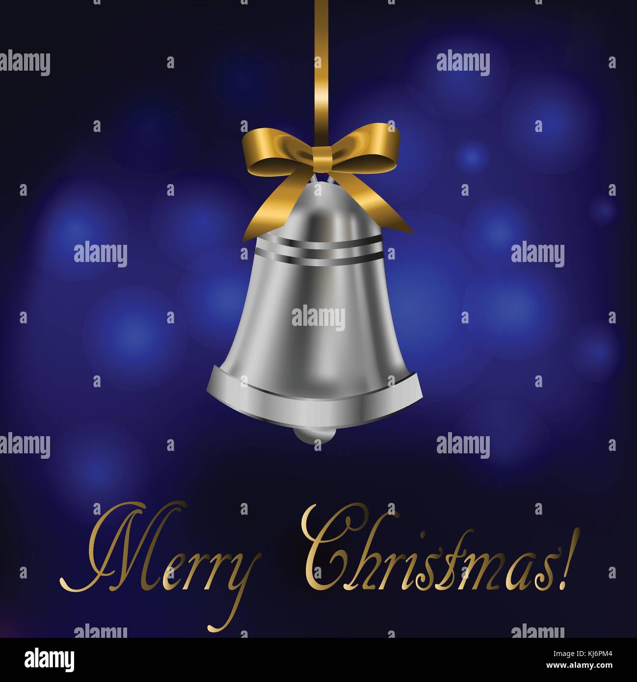 Jingle bell with gold bow Stock Vector Image & Art - Alamy