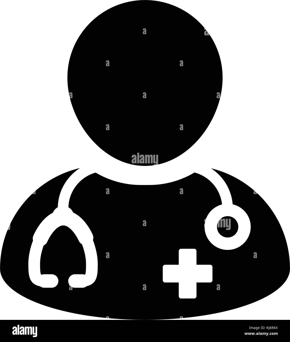 Doctor Icon Vector With Stethoscope for Medical Consultation Physician ...