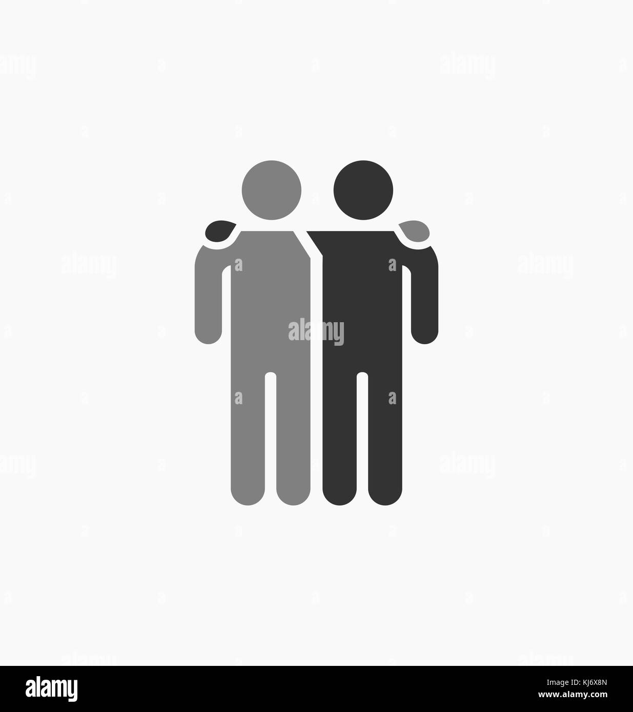 Friends icon Black and White Stock Photos Images Alamy