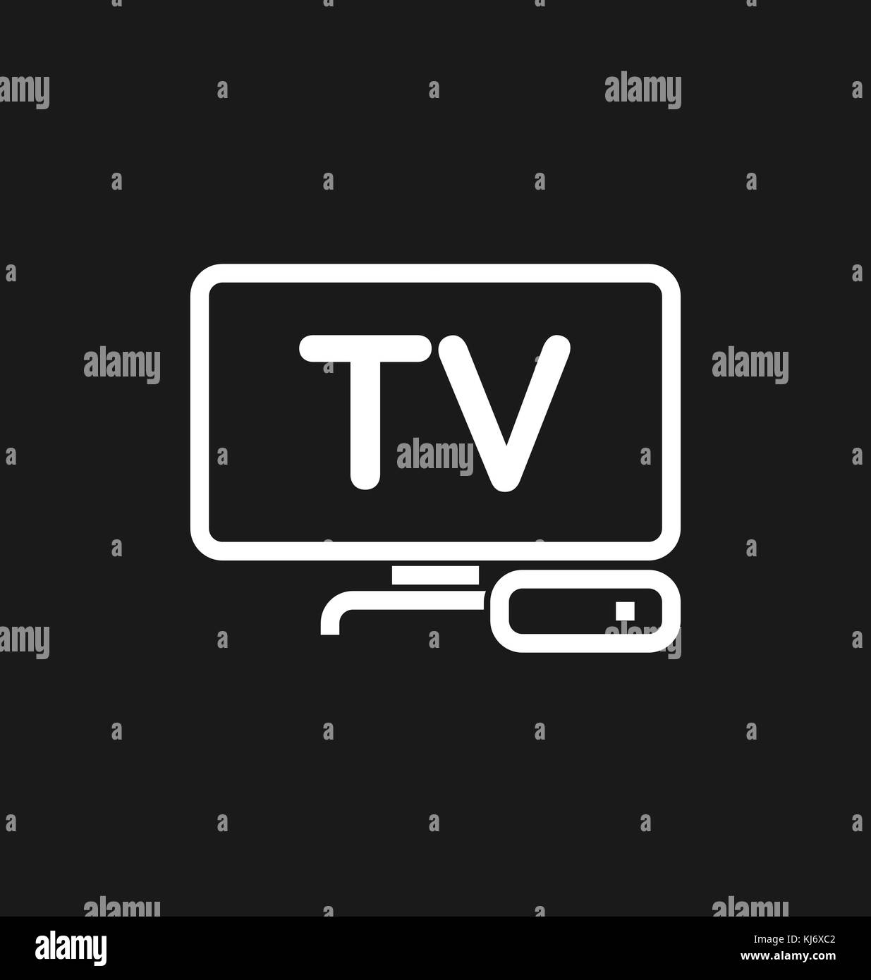 TV box / IPTV icon vector illustration. Stock Vector