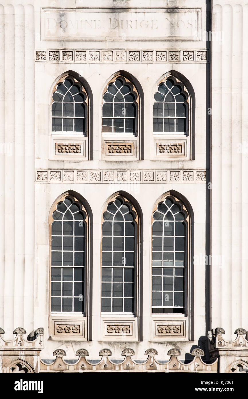 The guildhall (town hall) of the Cty of London corporation, in London, England. Stock Photo