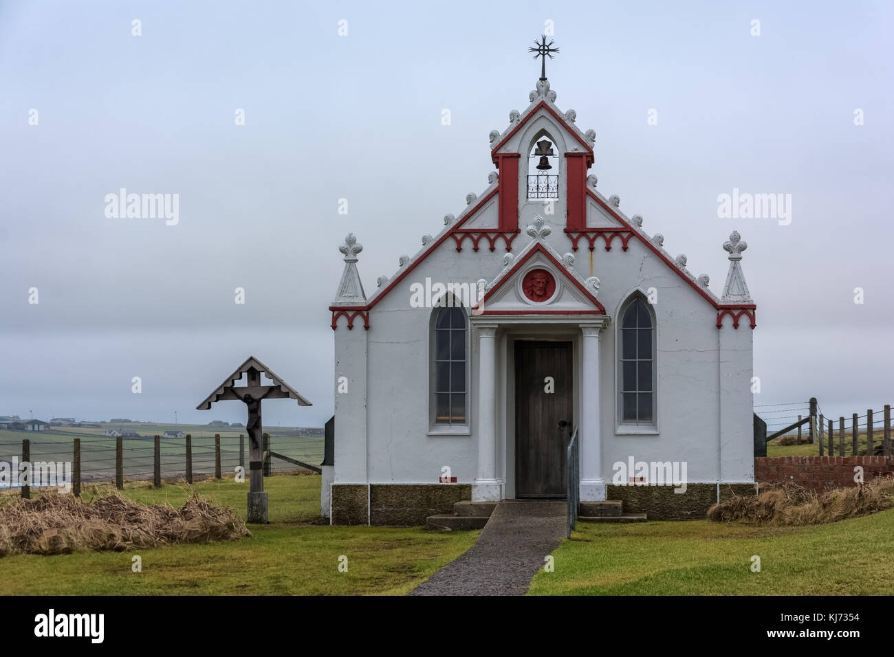 Italian Chapel, Orkney, Scotland, United Kingdom Stock Photo