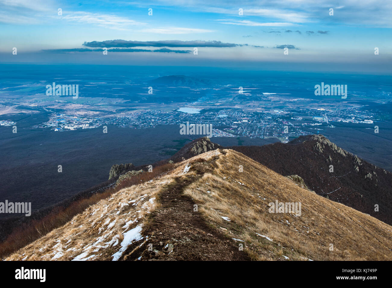 Mountain Beshtau At Spring In Pyatigorsk Russia Stock Photo Alamy