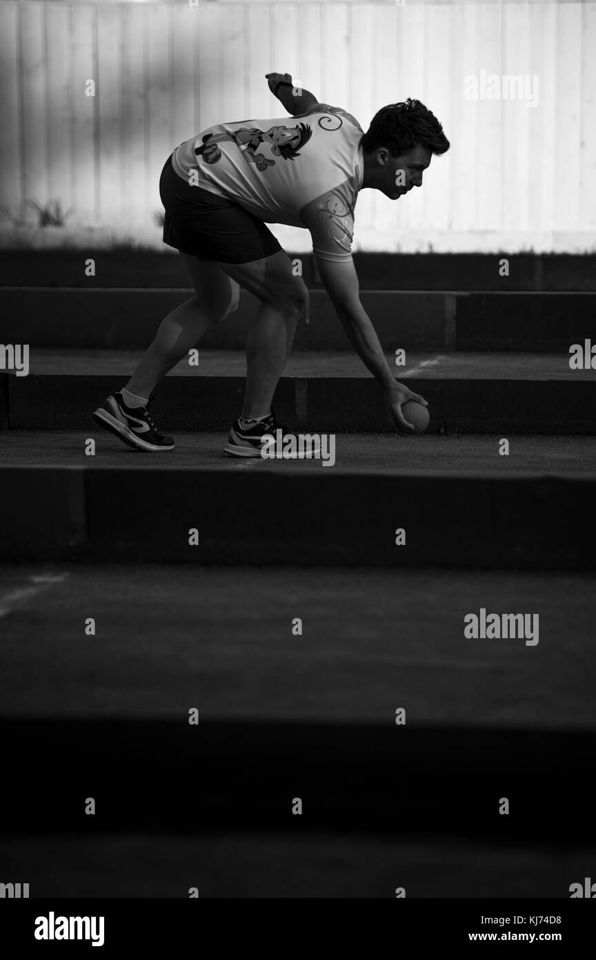 The oldest Russian tournament Sozidanie of Bocce raffa Stock Photo - Alamy