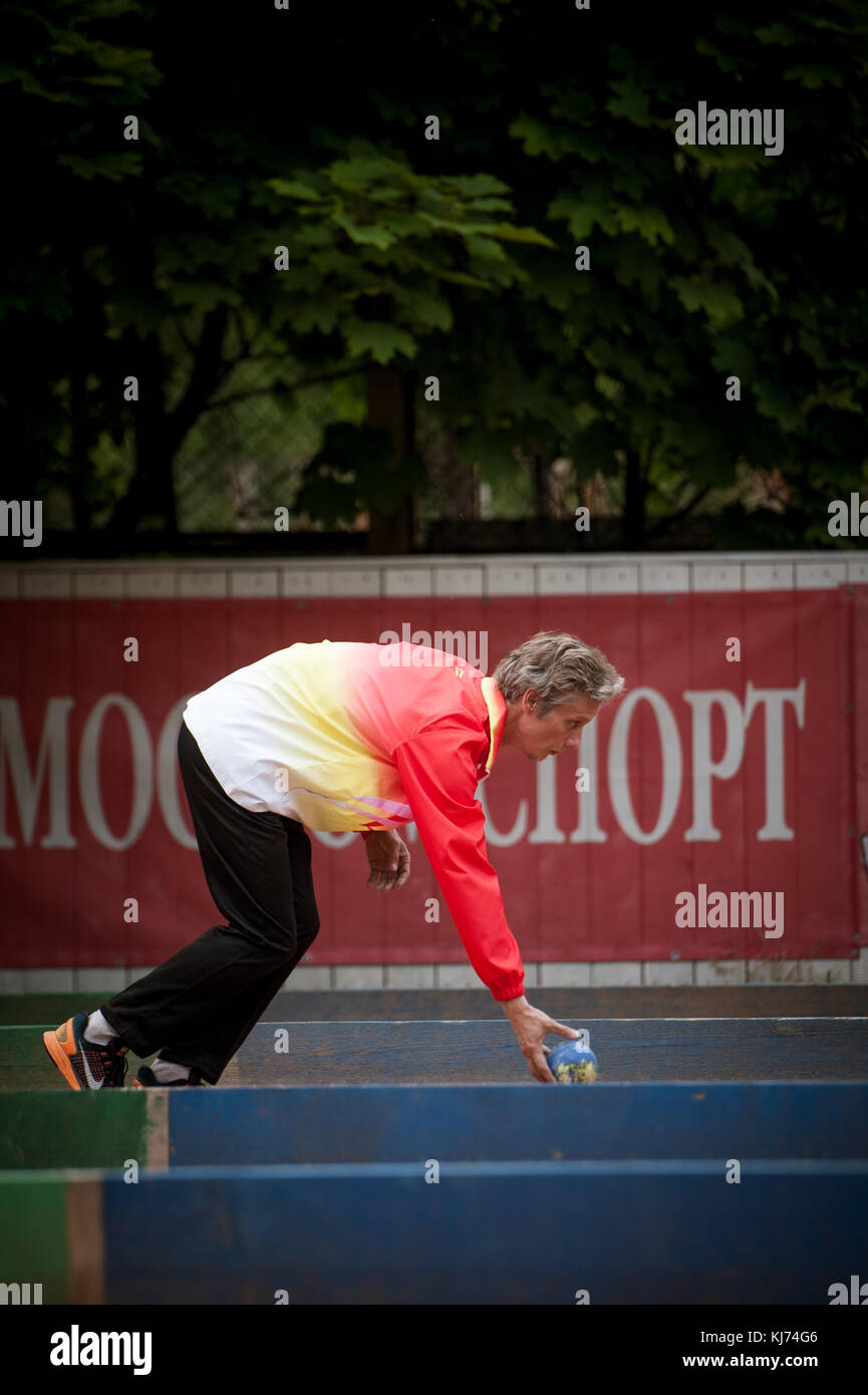 The oldest Russian tournament Sozidanie of Bocce raffa Stock Photo - Alamy