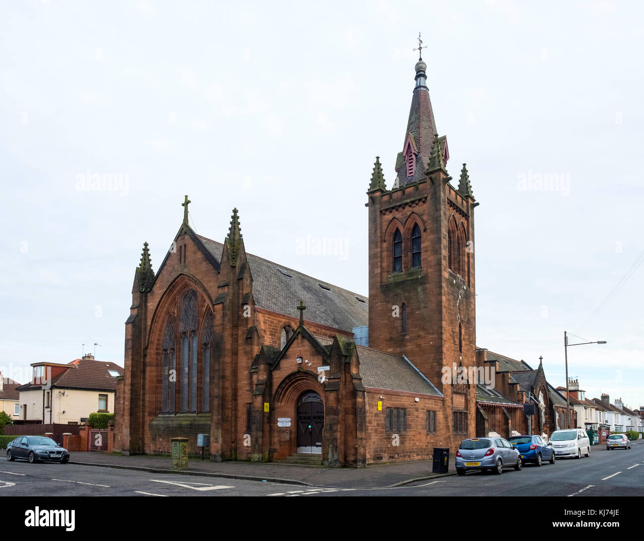 View of Govanhill Workspace centre in a former church which houses office of local MSP Nicola Sturgeon in Govanhill, Glasgow, United Kingdom Stock Photo