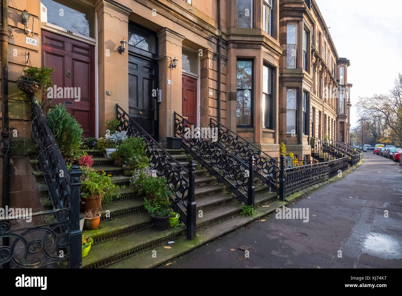 Sold sign on Queens Drive in Queens Park district of Glasgow, Scotland
