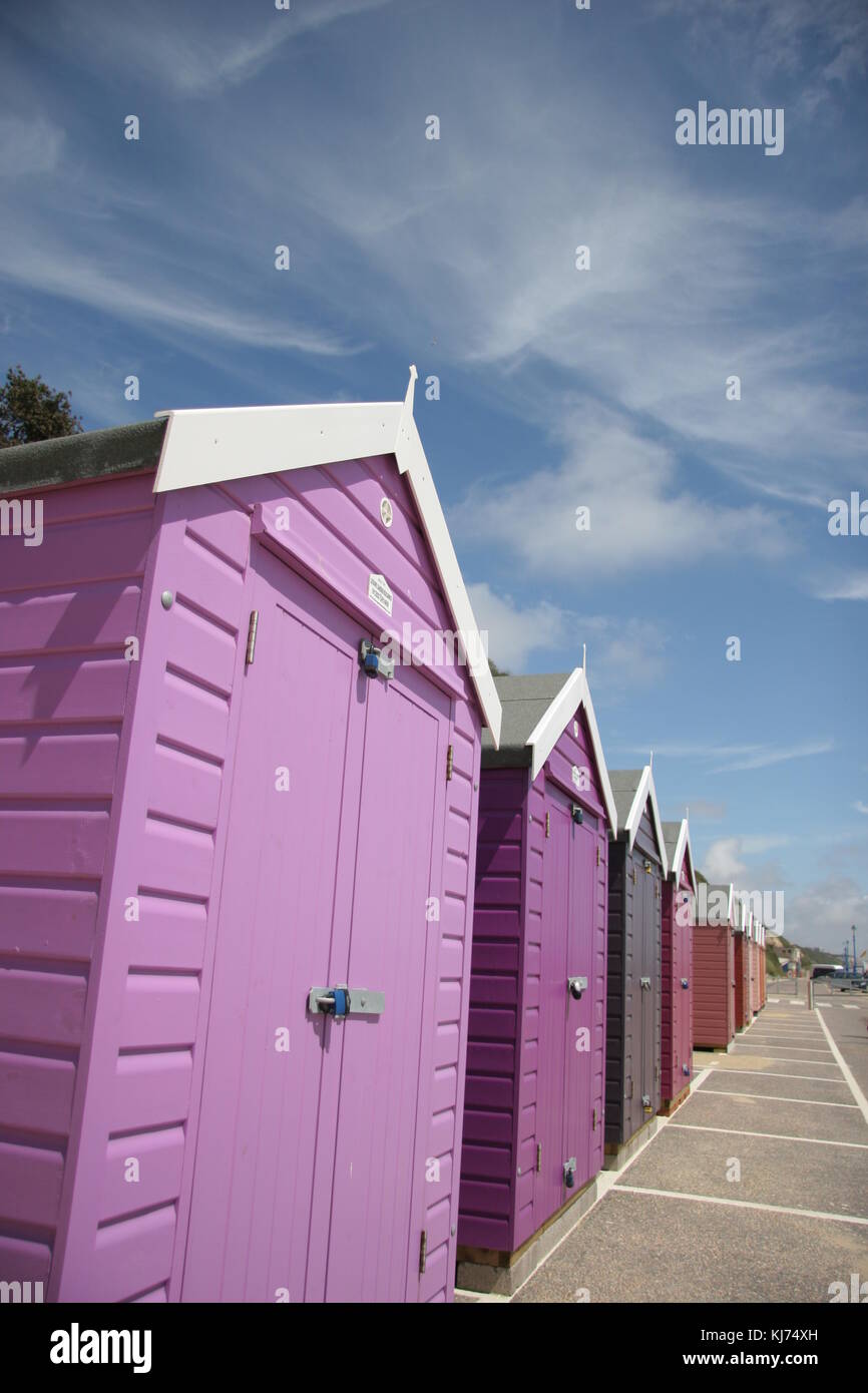 Clear Bournemouth Beach Hut Stock Photo Alamy