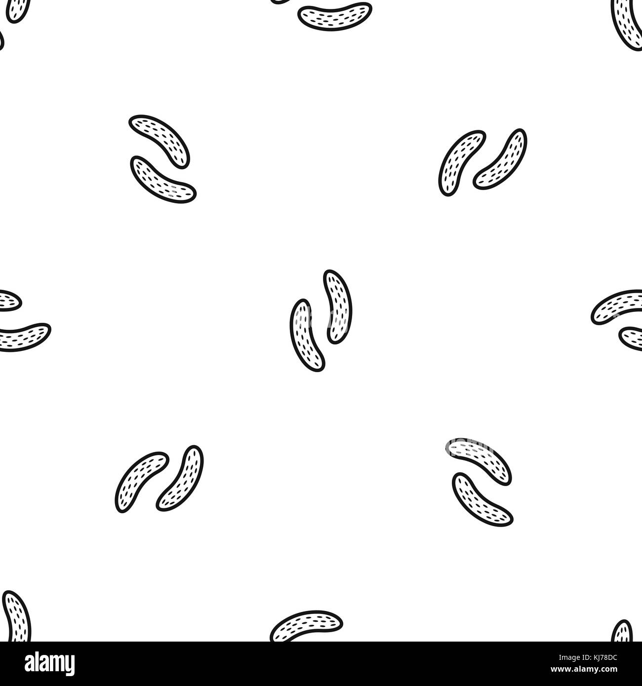 Epithelial cell pattern seamless black Stock Vector
