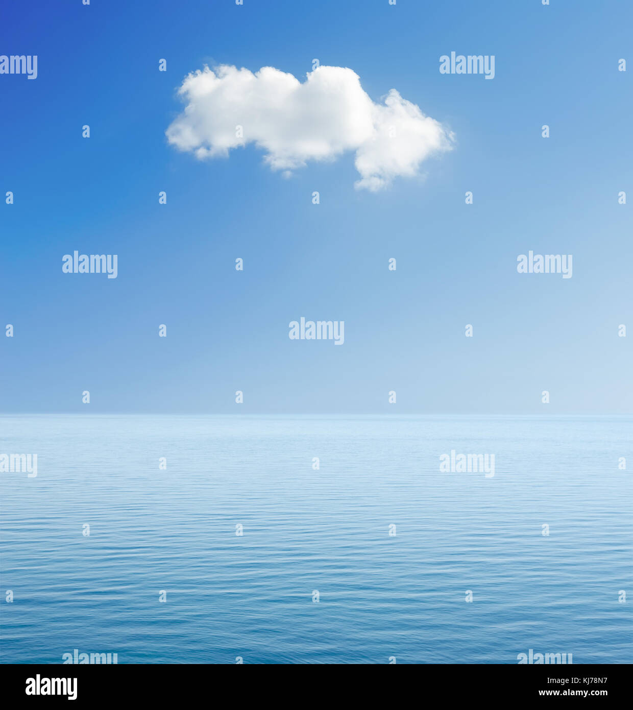 white cloud in blue sky over sea Stock Photo - Alamy