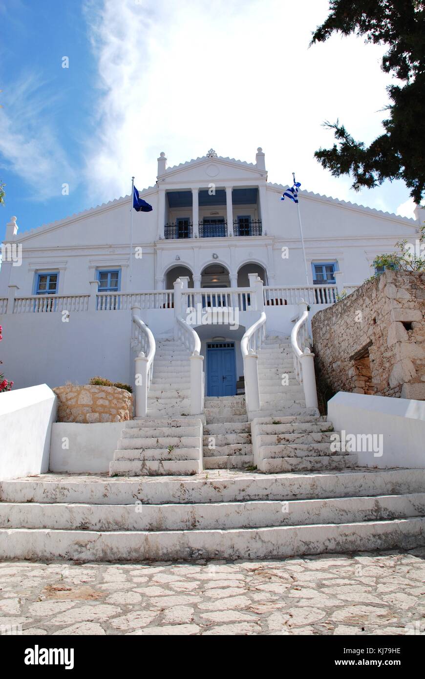 Halki town hall hires stock photography and images Alamy