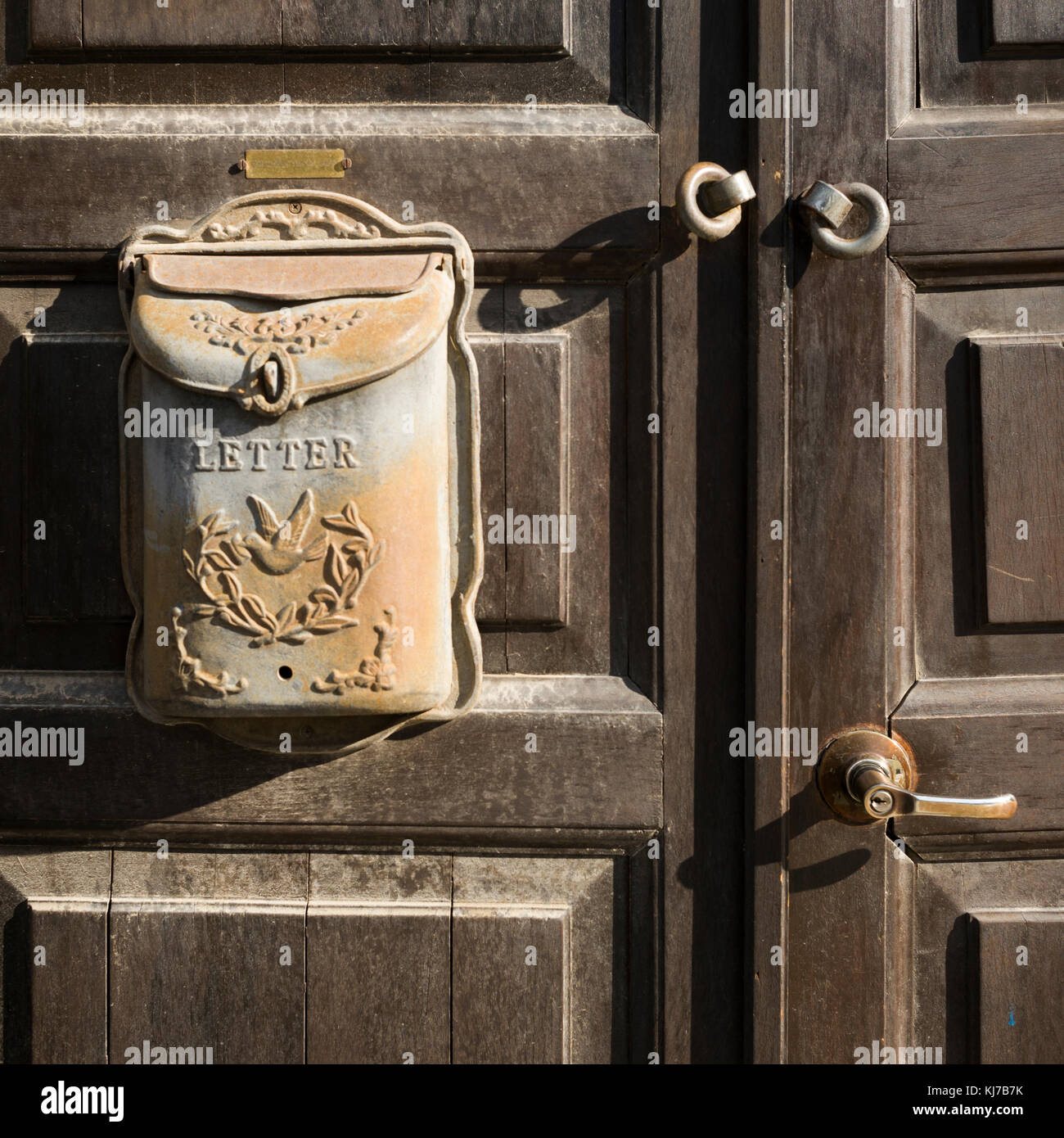 Close-up of a mailbox at the door, Jerusalem, Israel Stock Photo - Alamy
