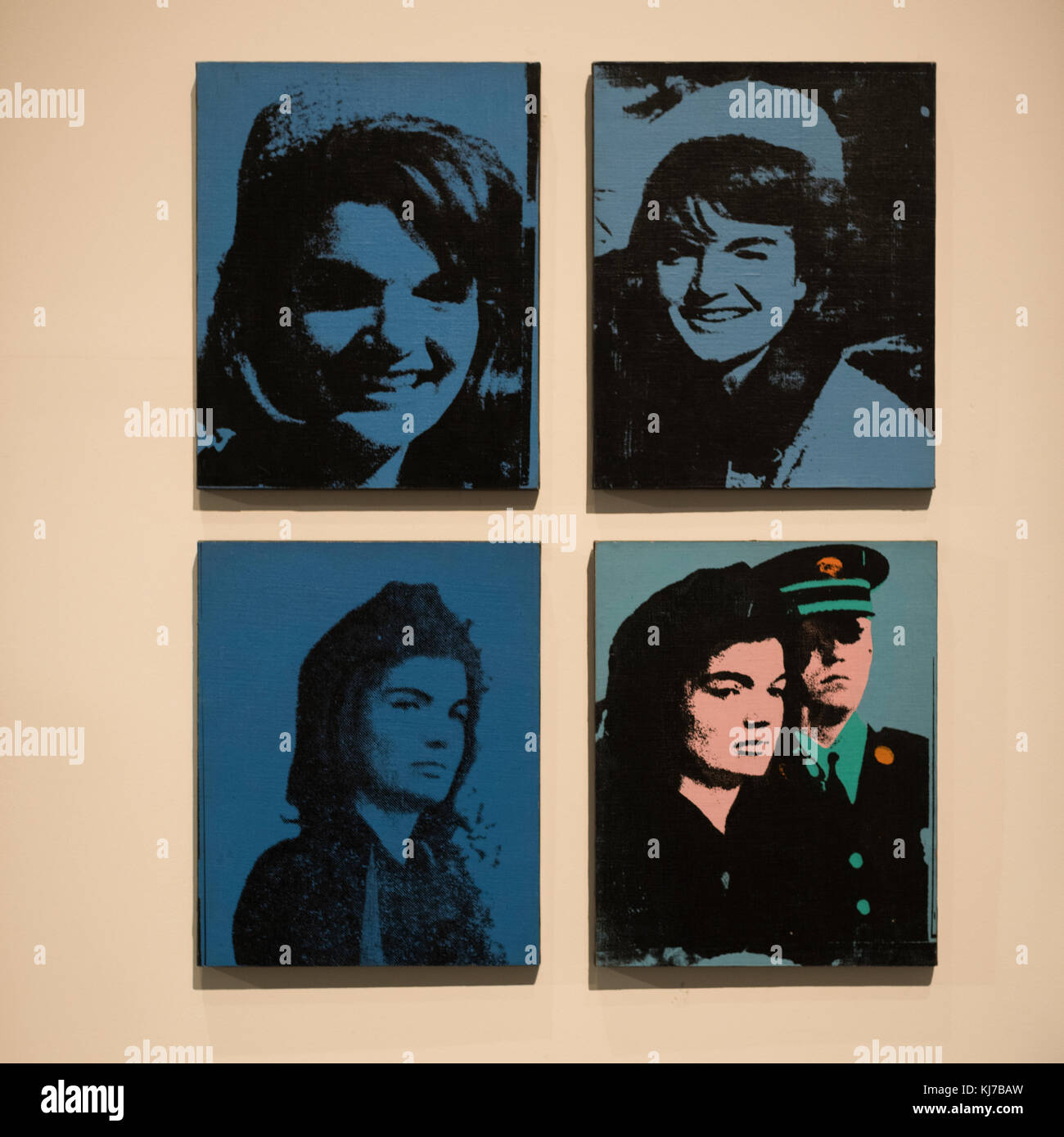 Paintings of Jacqueline Kennedy the First Lady by Andy Warhol, Israel Museum, Jerusalem, Israel Stock Photo