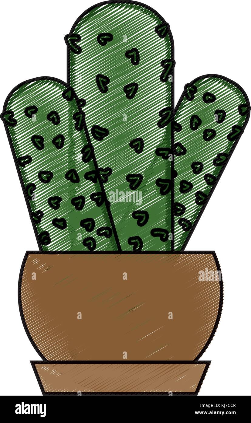 Cactus of plant desert and nature theme Isolated design Vector ...