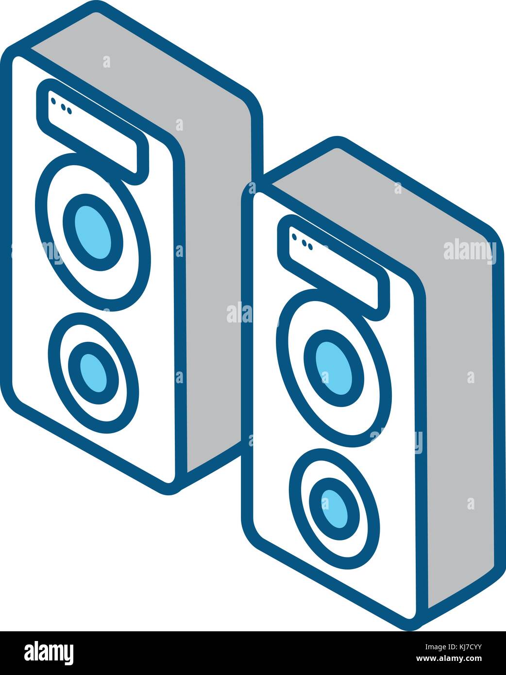 loudspeaker icon over white background vector illustration Stock Vector ...
