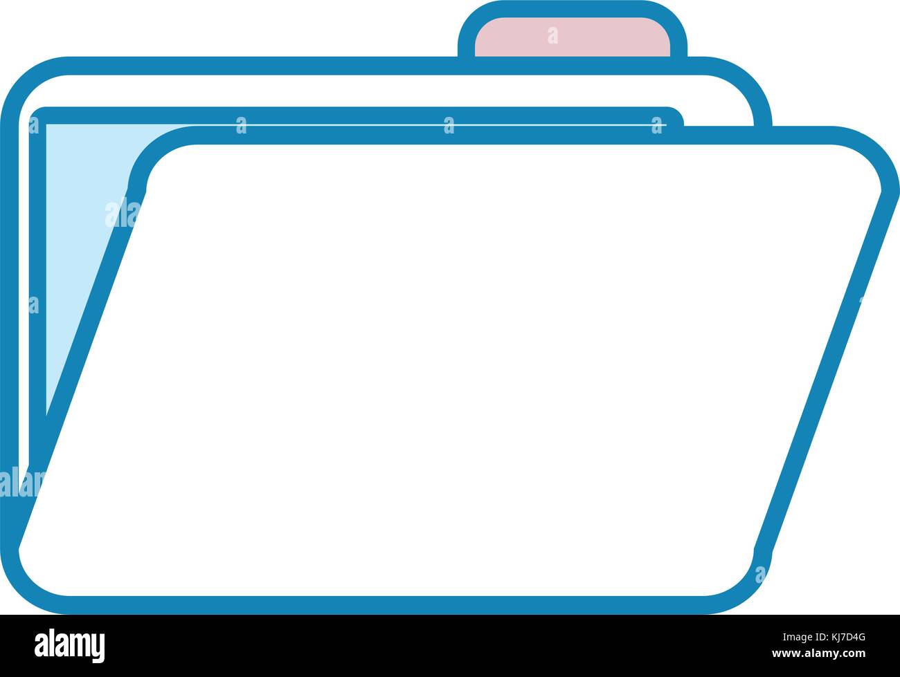 document folder icon over white background vector illustration Stock ...