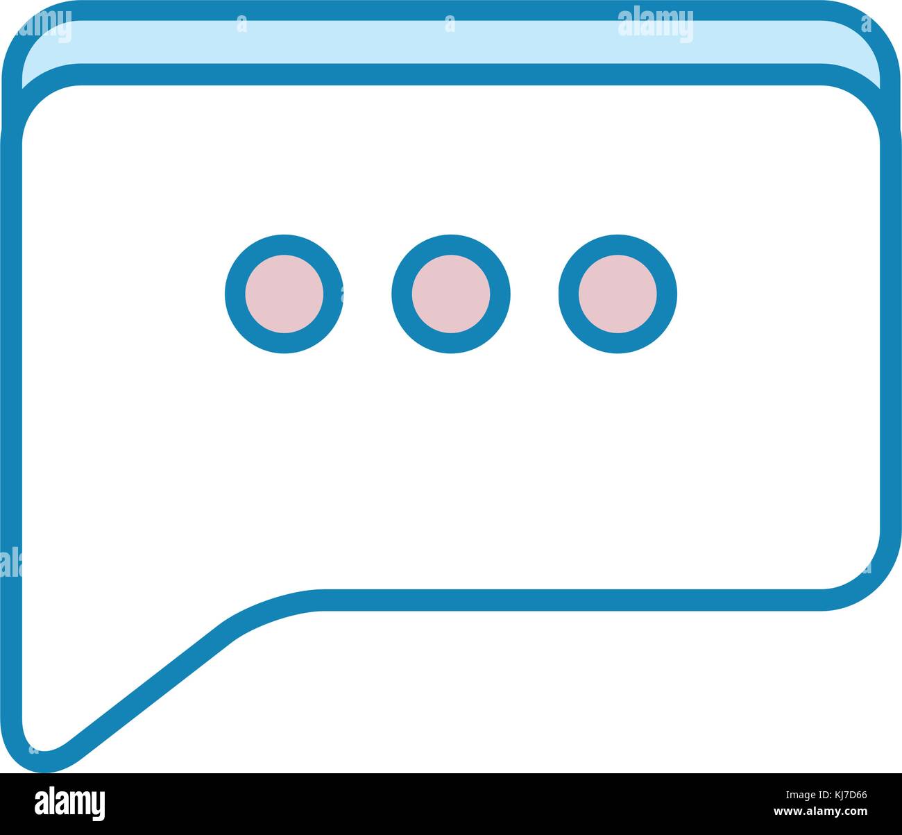 ractangle speech with tree dots icon over white background vector ...