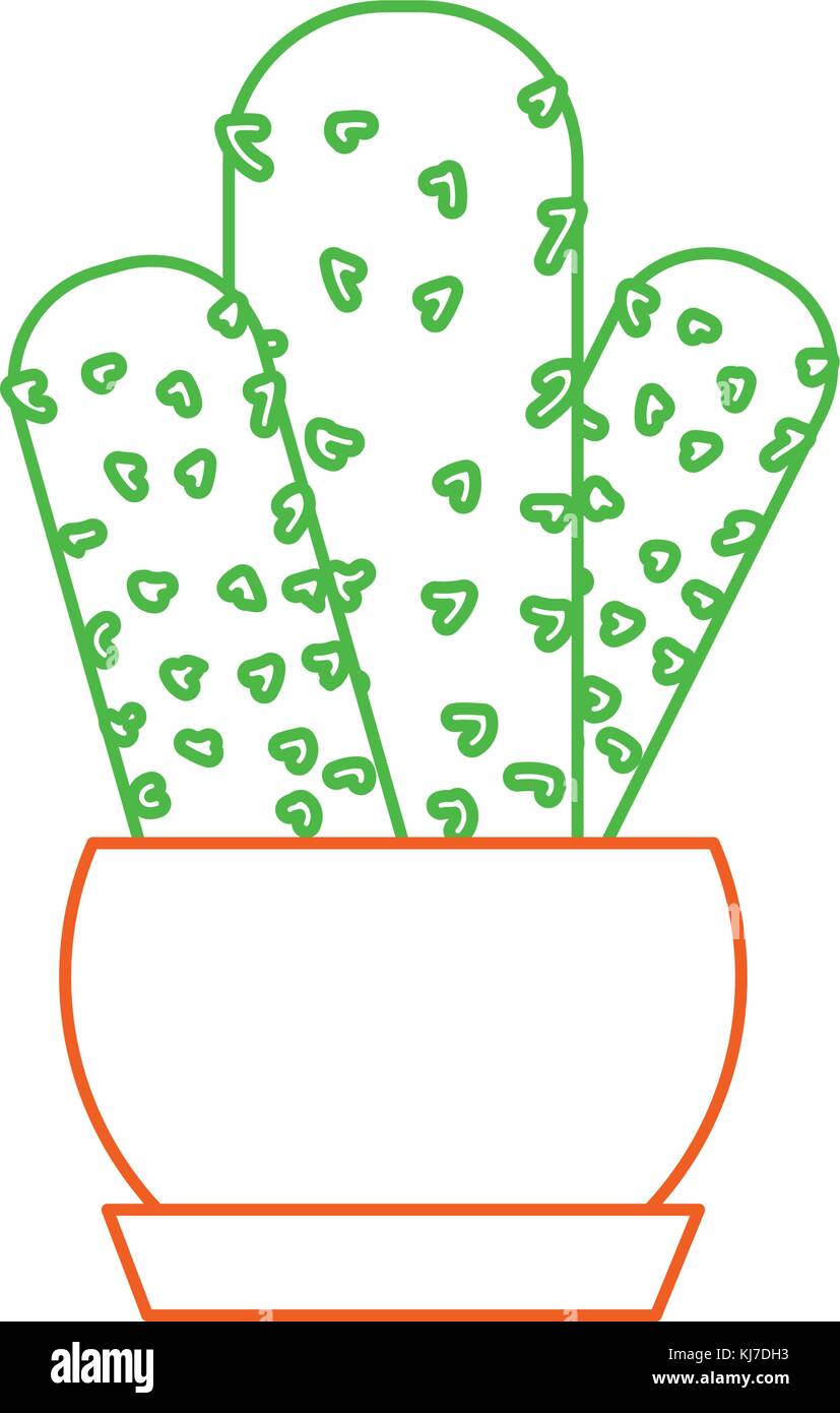 Cactus of plant desert and nature theme Isolated design Vector ...