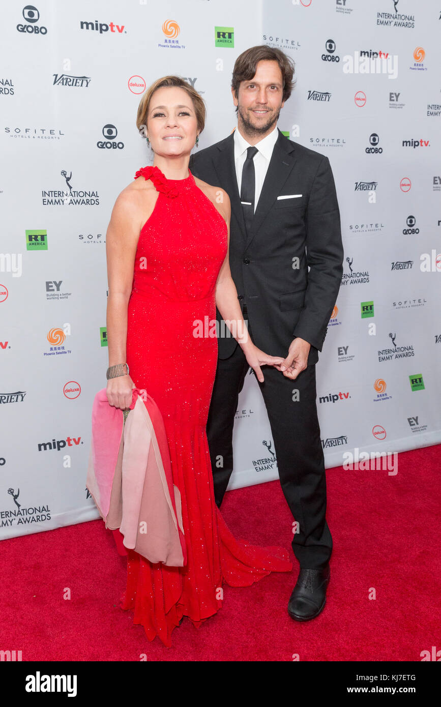 New York, NY - November 20, 2017: Adriana Esteves (L) attends 2017