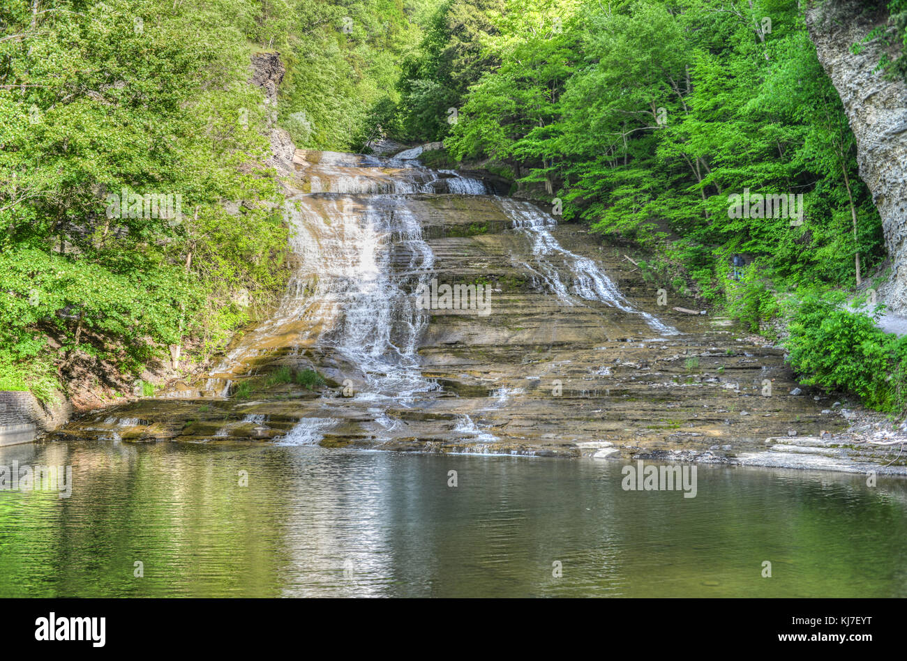 Buttermilk Falls in Buttermilk State Park, Upstate New York. Part of