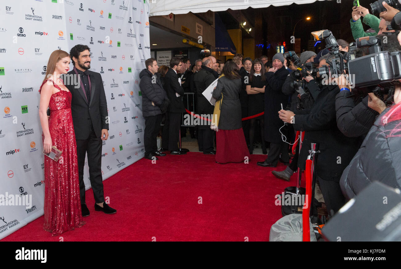 New York, NY - November 20, 2017: Marina Ruy Barbosa, Renato Goes