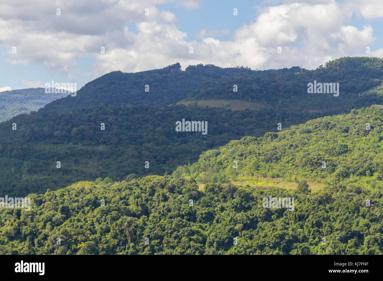 Valley and mountains in Nova Petropolis, Rio Grande do Sul, Brazil ...