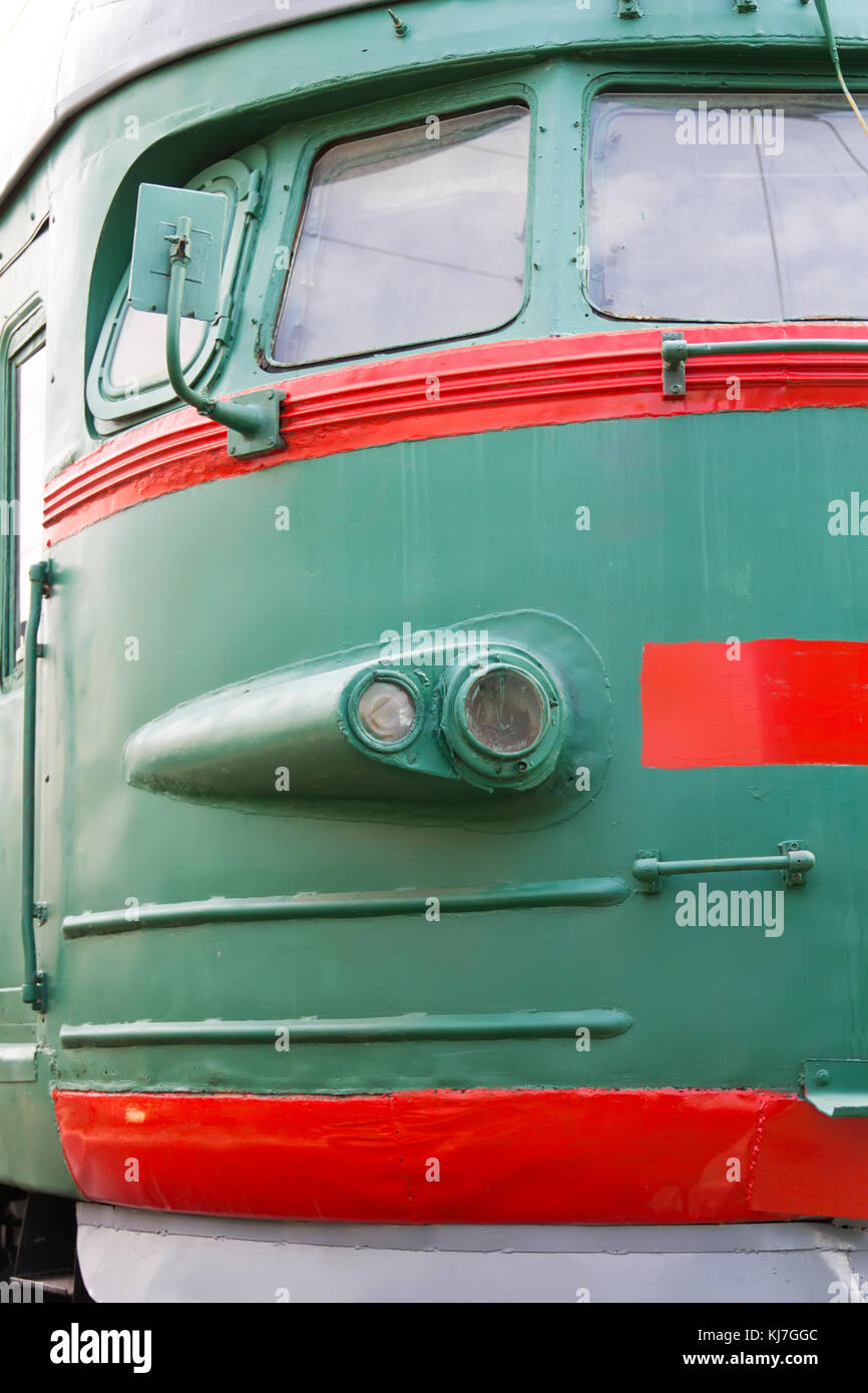 Photo of Russian rail road locomotive in Samara Stock Photo - Alamy