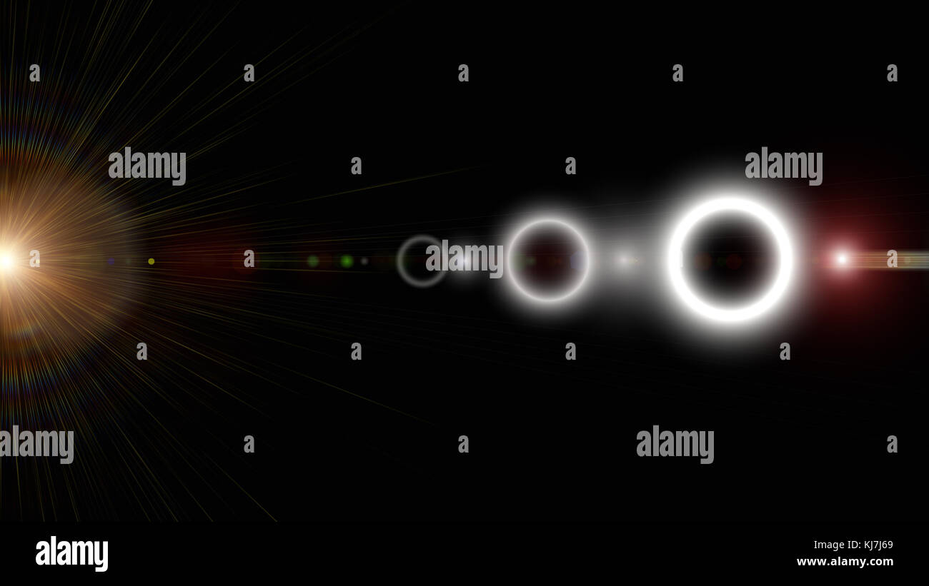 Futuristic glowing light flare background design illustration Stock ...