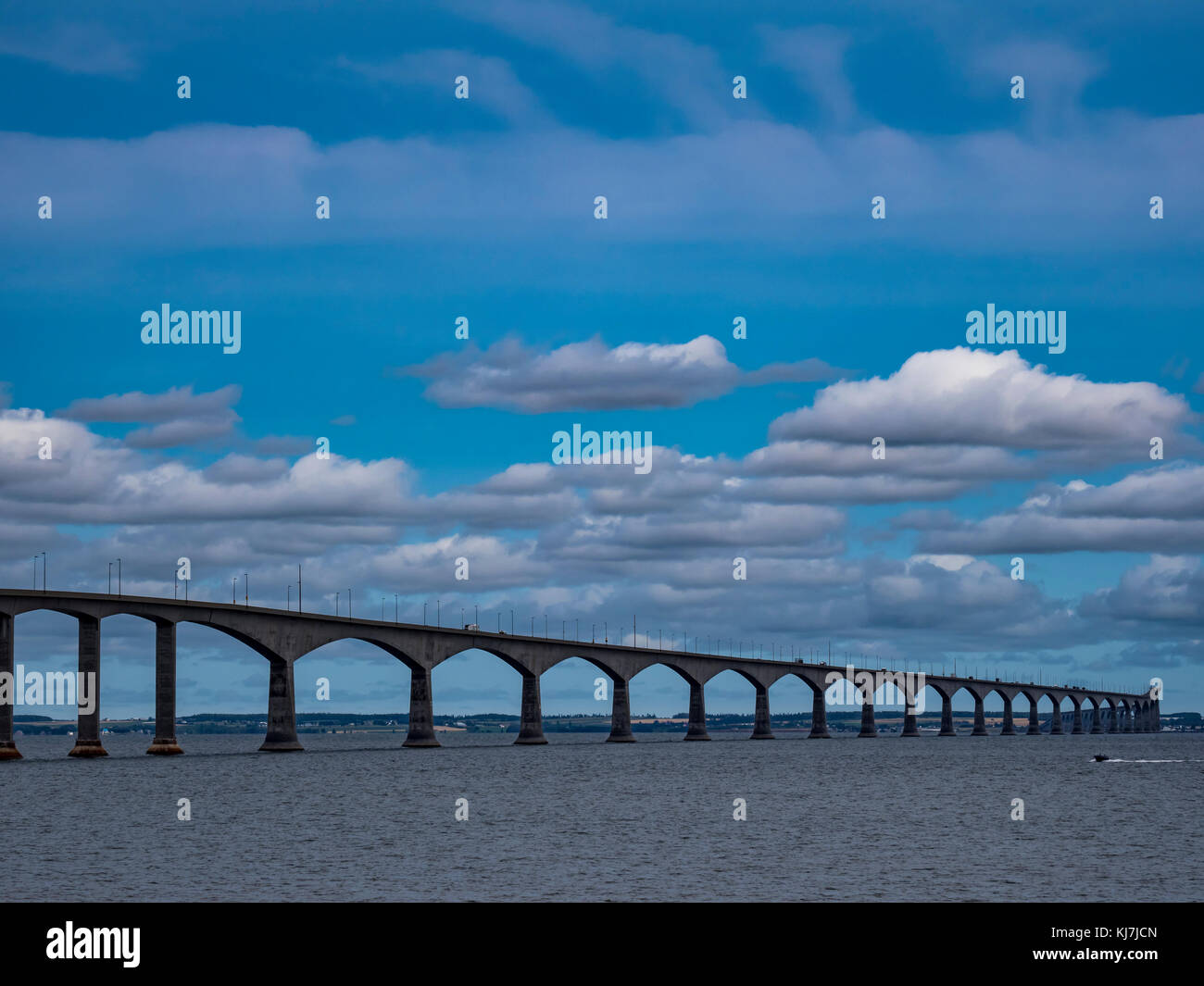 Confederation Bridge to PEI as seen from Cape Jourimain, New Brunswick, Canada Stock Photo Alamy