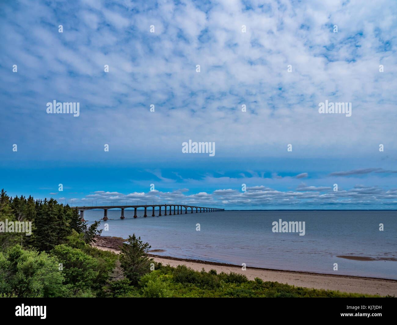 Confederation Bridge to PEI as seen from Cape Jourimain, New Brunswick, Canada Stock Photo Alamy