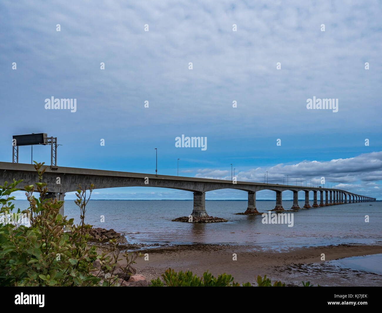 Confederation Bridge to PEI as seen from Cape Jourimain, New Brunswick, Canada Stock Photo Alamy