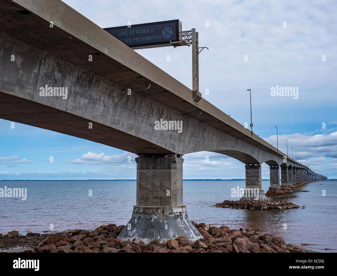 Confederation Bridge to PEI as seen from Cape Jourimain, New Brunswick