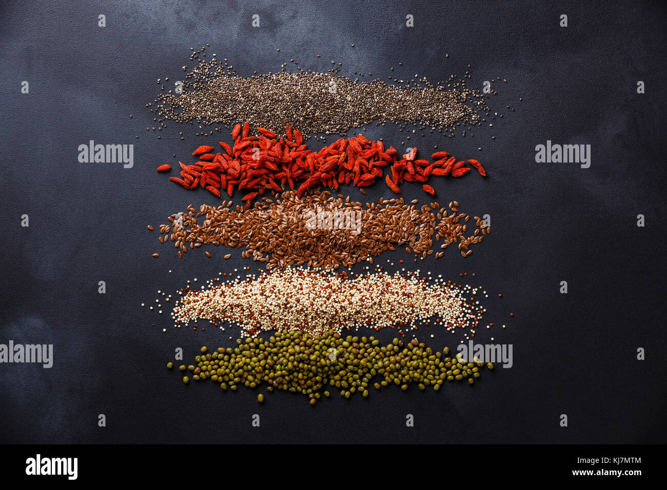 Superfoods and cereals selection for High Energy Lifestyle and Eating