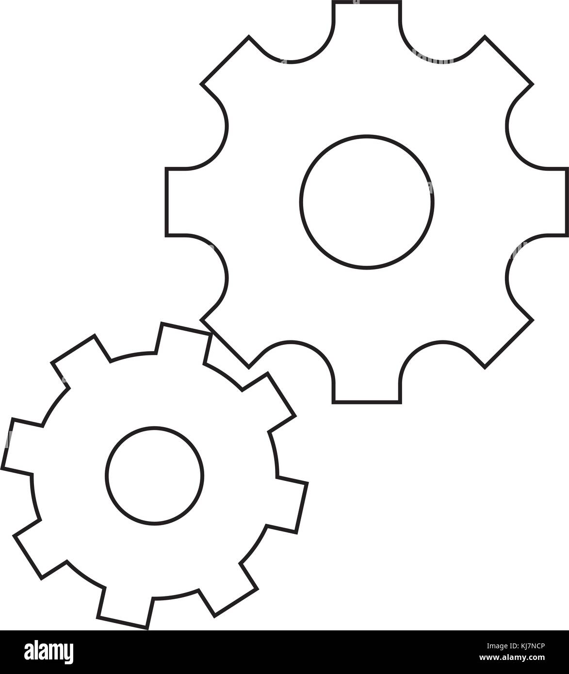 Isolated gear design Stock Vector Image & Art - Alamy