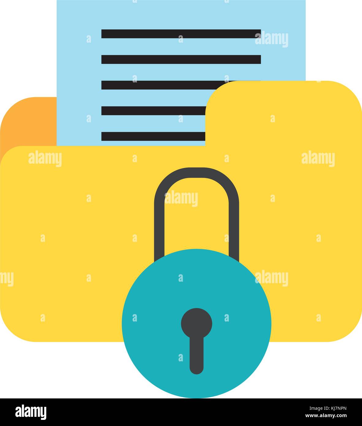 File and padlock design Stock Vector Image & Art - Alamy