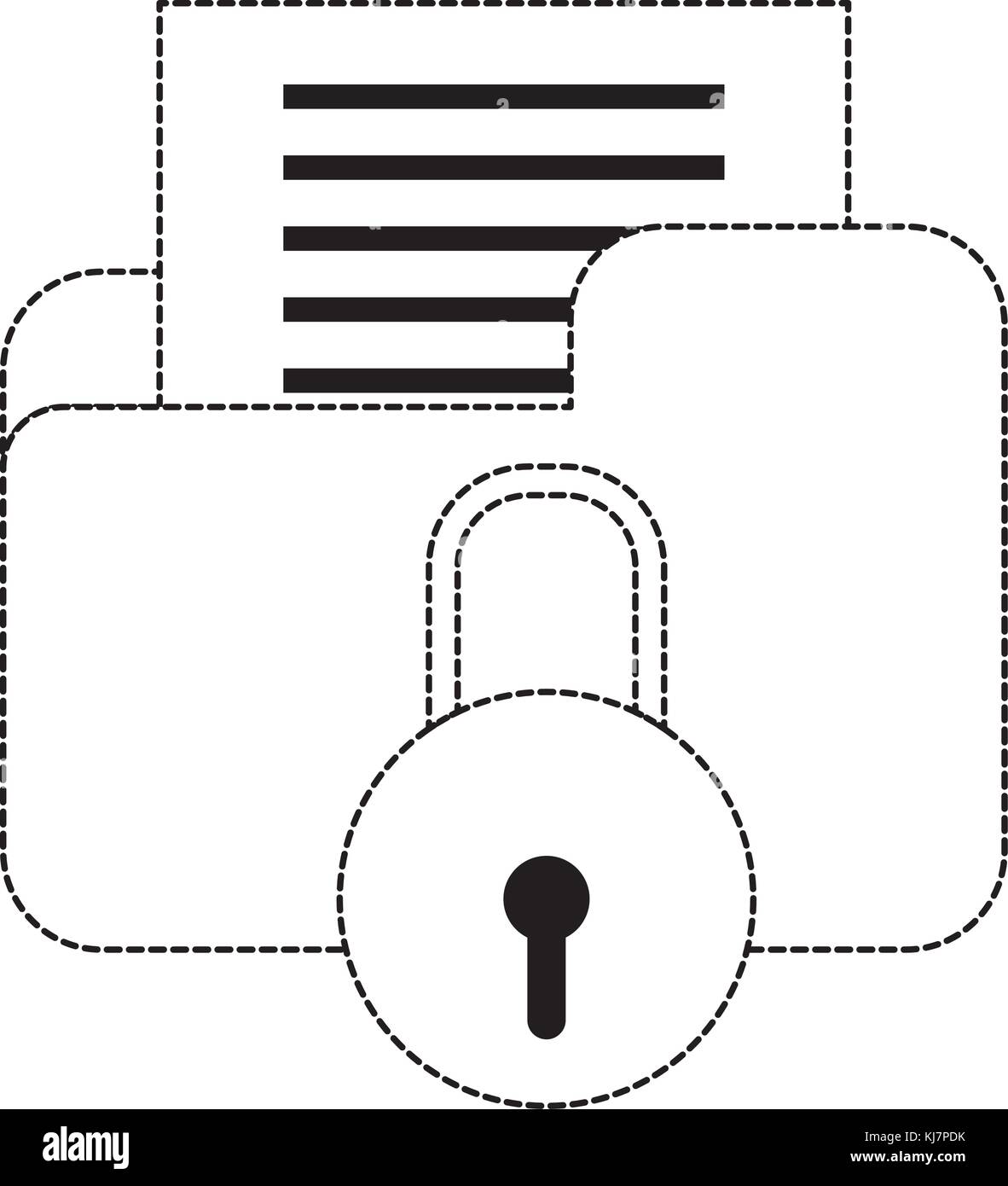 File and padlock design Stock Vector Image & Art - Alamy
