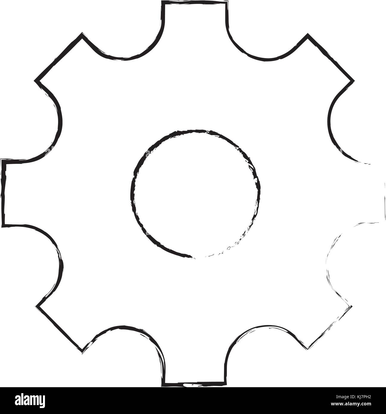 Isolated gear design Stock Vector Image & Art Alamy