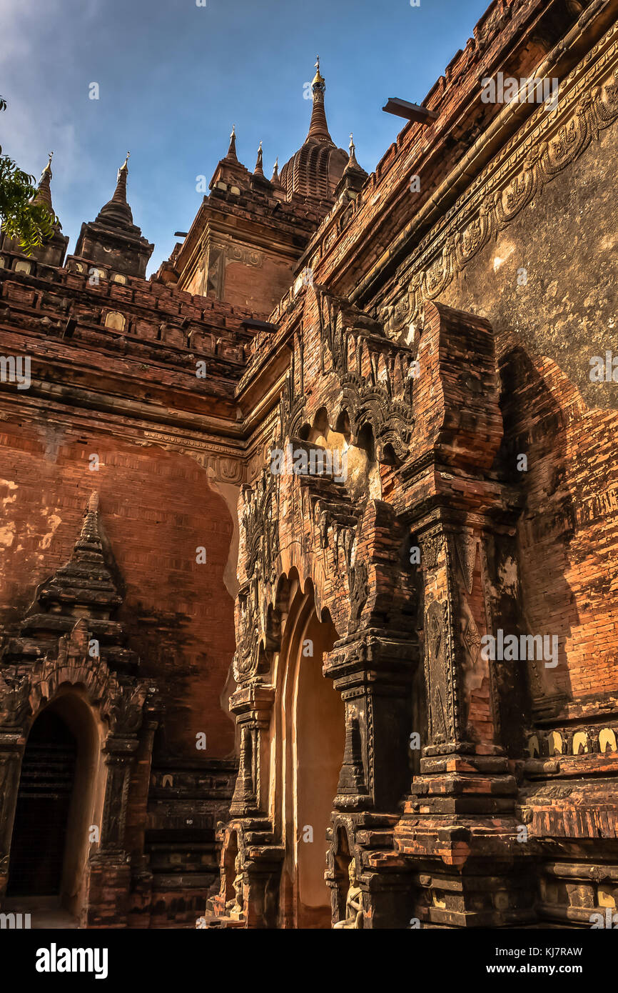 The Htilominlo Temple, Old Bagan, Myanmar Stock Photo