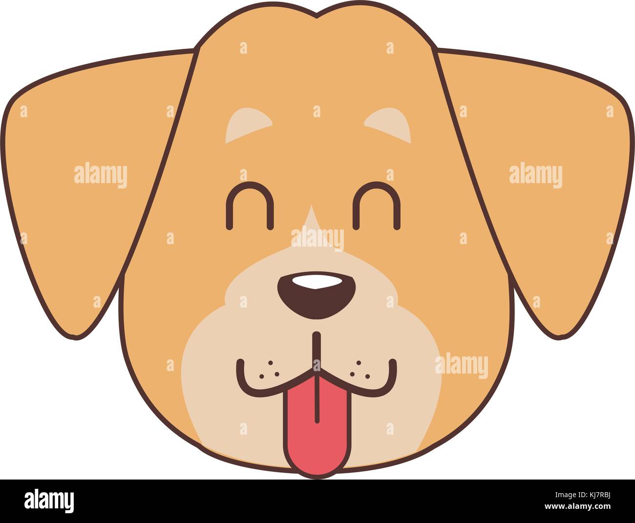 Happy Cartoon Dog Tongue Out High Resolution Stock Photography and ...