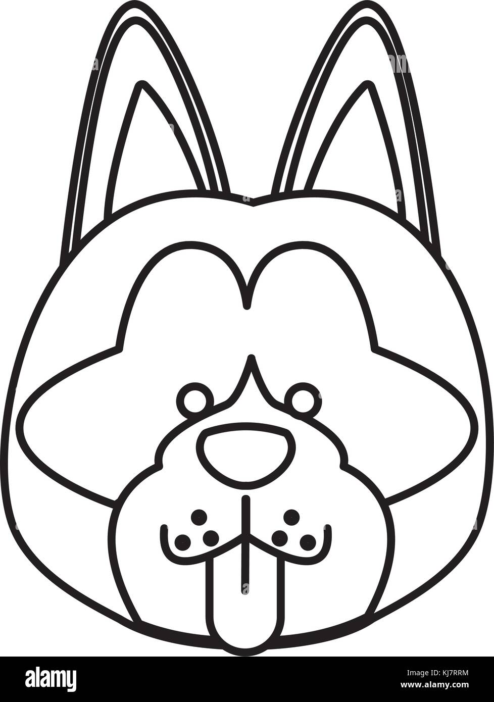 Dog head cartoon Stock Vector Image &amp; Art - Alamy
