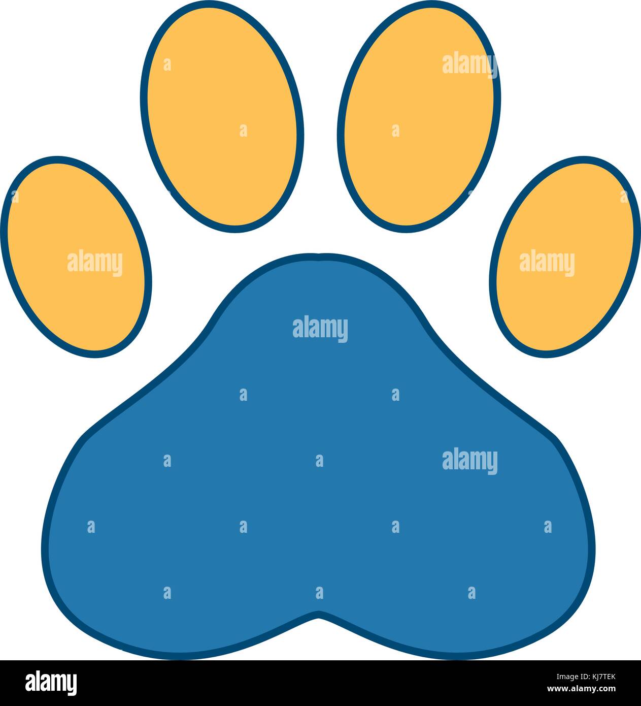 Paw print symbol Stock Vector Image & Art Alamy