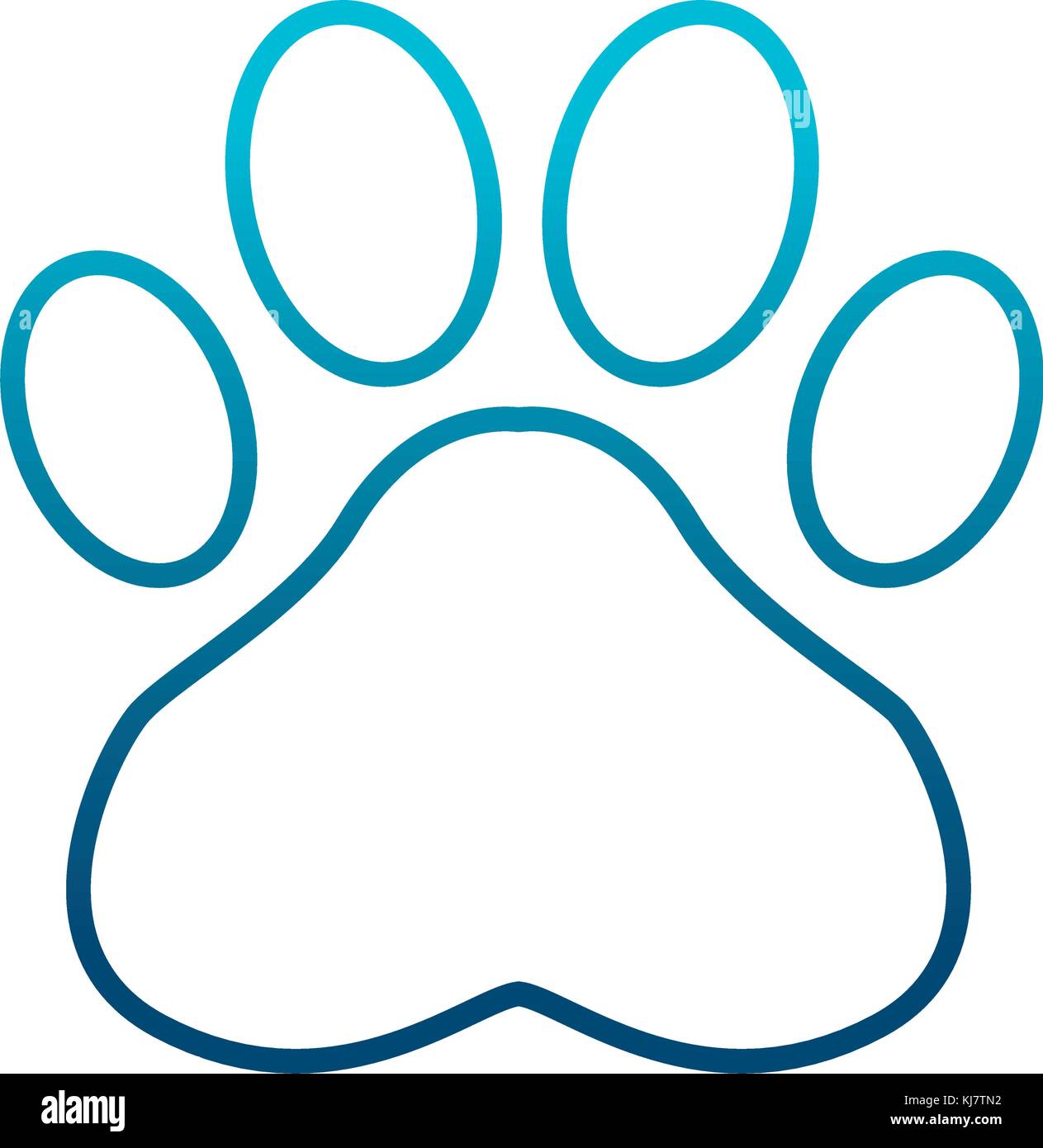 Paw print symbol Stock Vector Image & Art Alamy