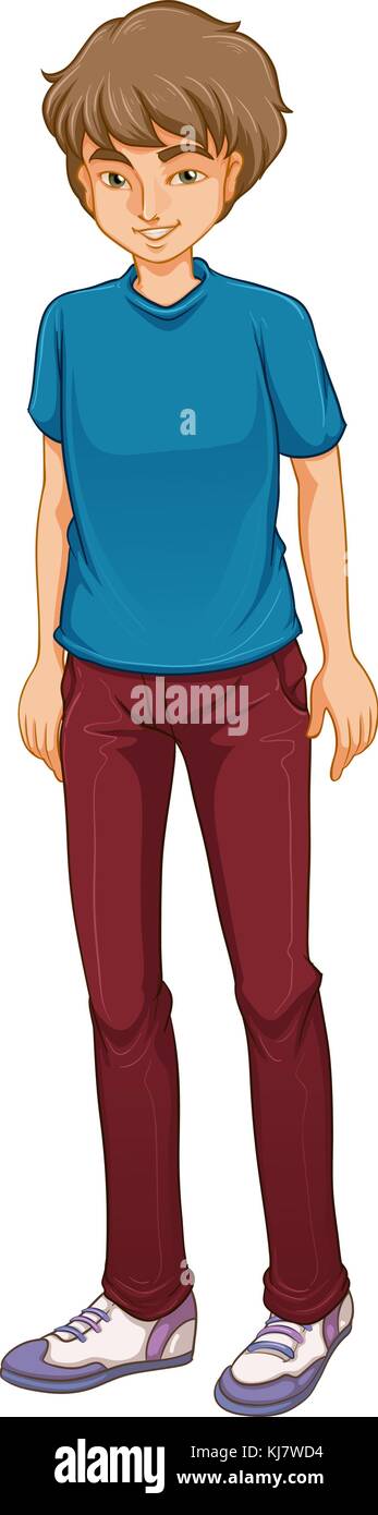 Illustration of a tall boy standing on a white background Stock Vector Image & Art - Alamy Illustration of a tall boy standing on a white background Stock Vector Image & Art - Alamy