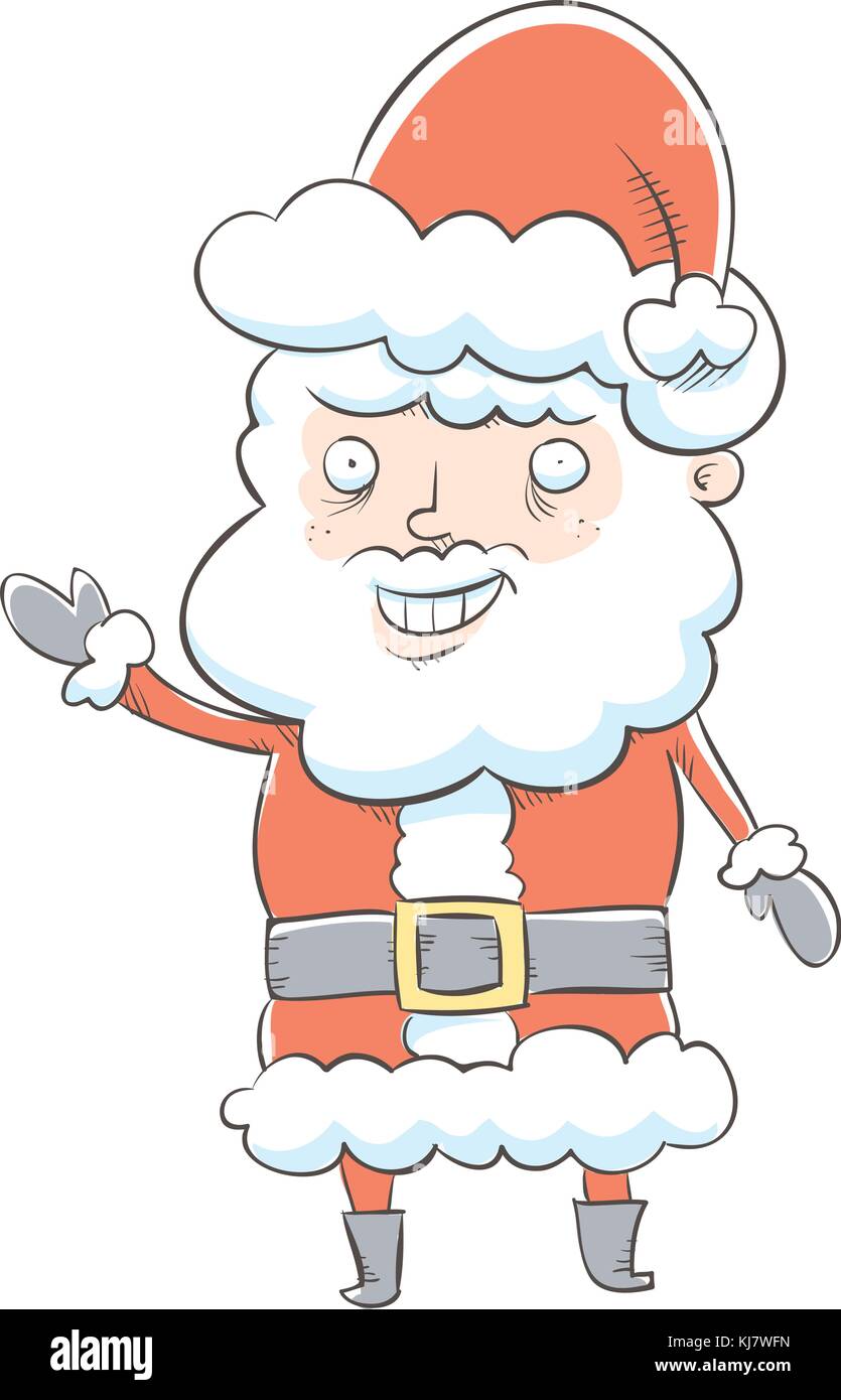 Cartoon santa claus waving hand hi-res stock photography and images - Alamy