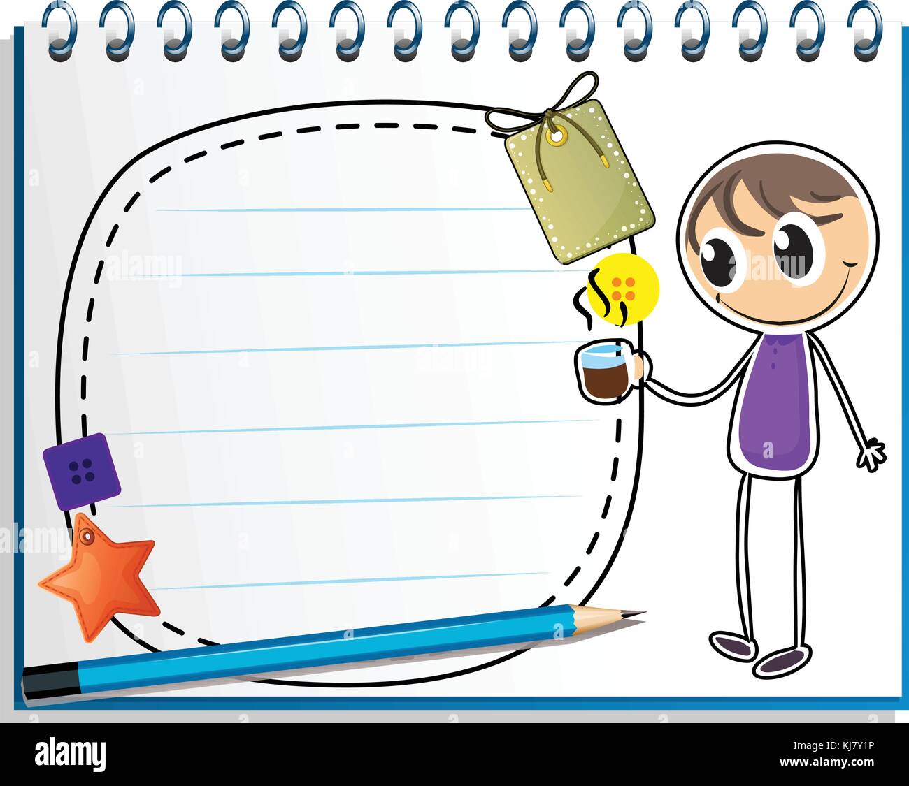 Man holding coffee cup paper Stock Vector Images - Alamy