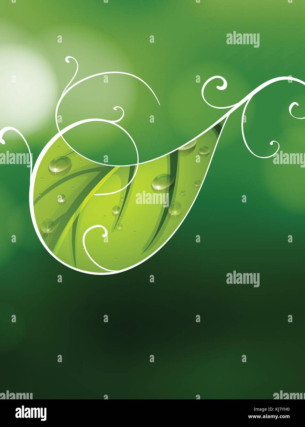 Illustration of a green special paper Stock Vector Image & Art - Alamy
