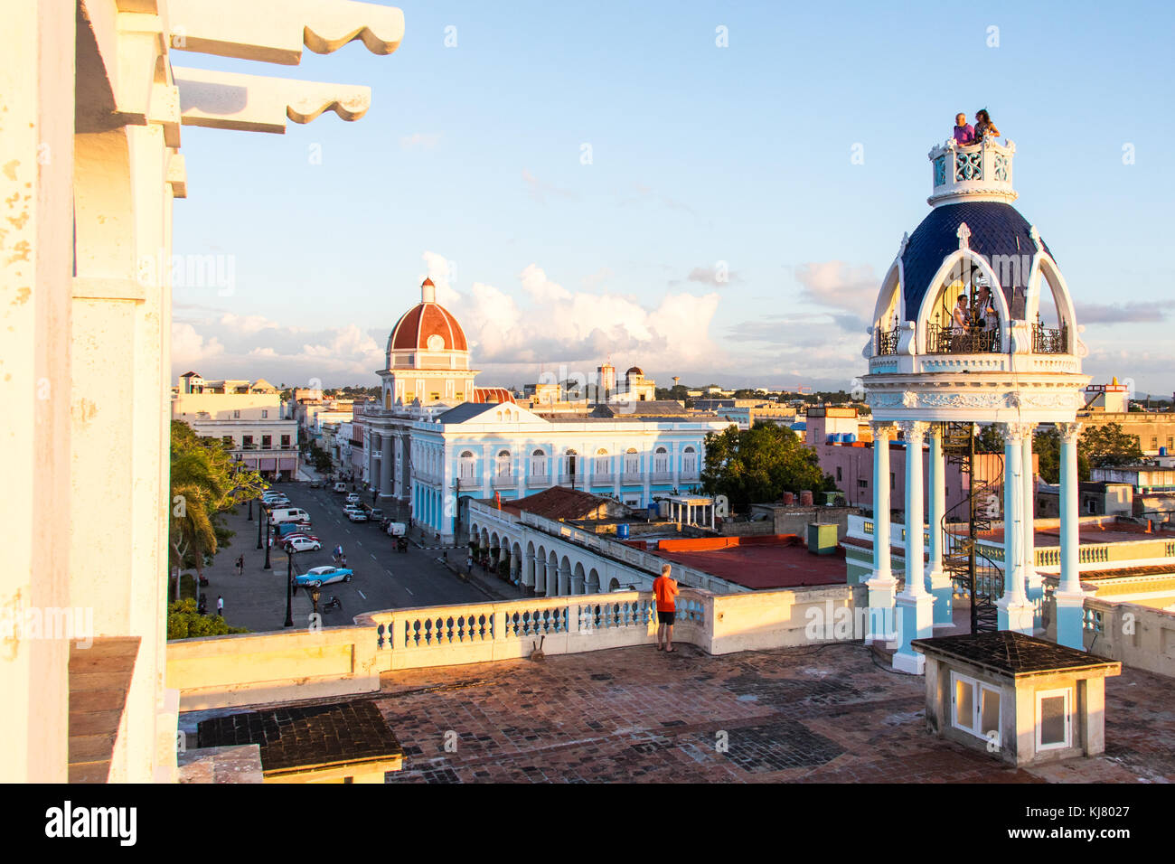 View from Palacio Ferrer - Casa Provincial de la Cultura, Cienfuegos, Cuba Stock Photo