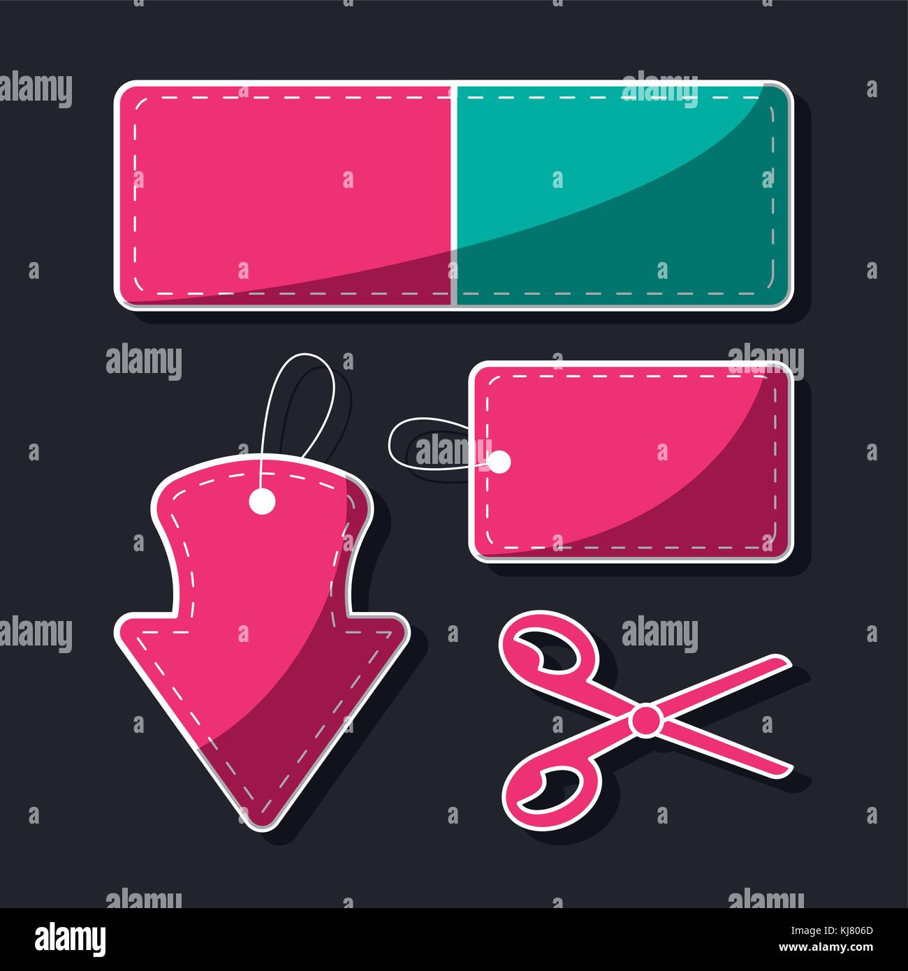 Scissor label shop store sale hi-res stock photography and images - Alamy